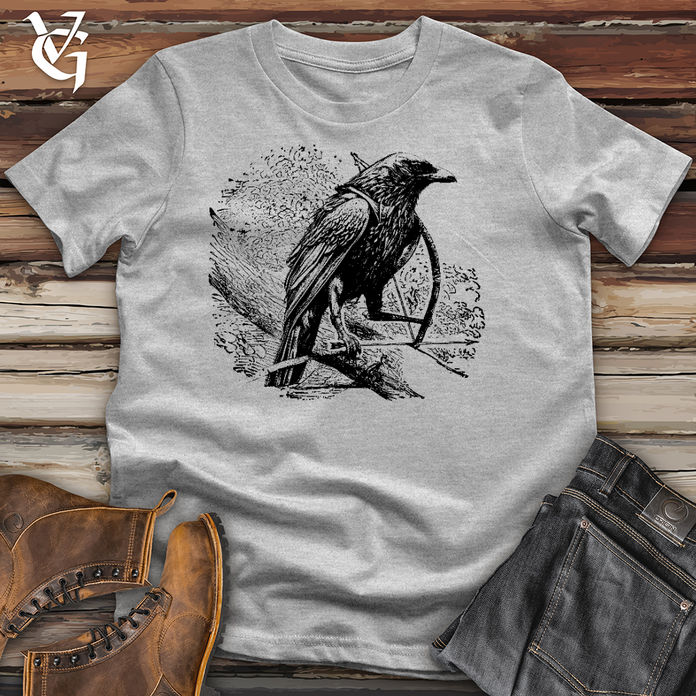 Viking Goods Raven Hood Cotton Tee Ash / L