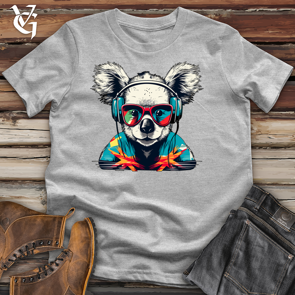 Viking Goods Retro Beatmaster Koala Cotton Tee Ash / L