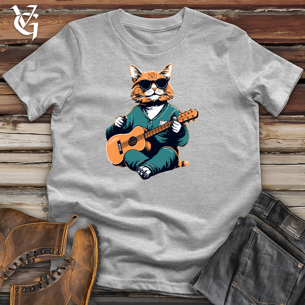 Viking Goods Ukulele Feline Groove Cotton Tee Ash / L
