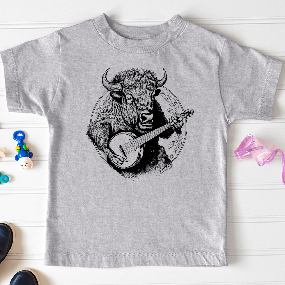 Viking Goods Banjo Bison Toddler Tee Athletic Heather / 2T
