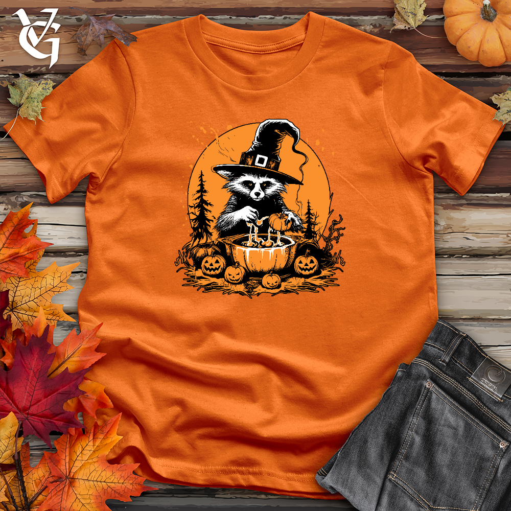 Viking Goods Mystic Cauldron Raccoon Cotton Tee Autumn / L