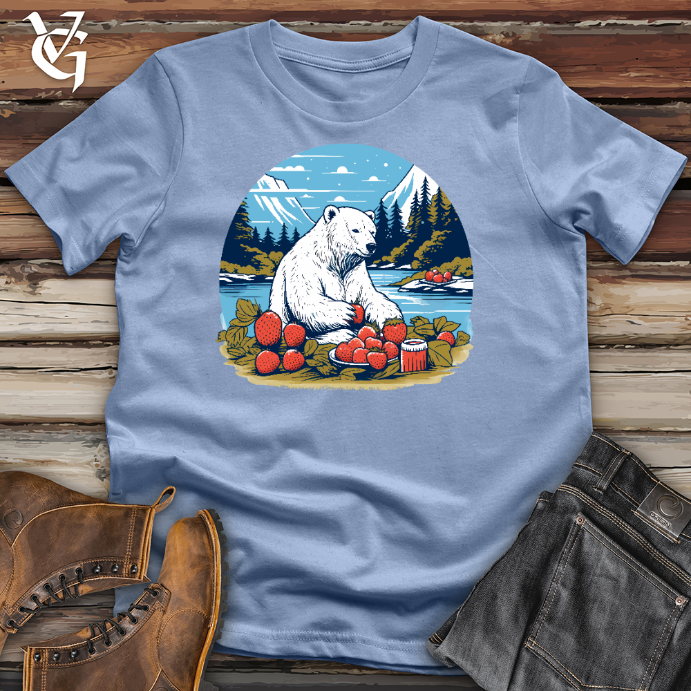 Viking Goods A Bear Enjoy the Nature Cotton Tee Baby Blue / L