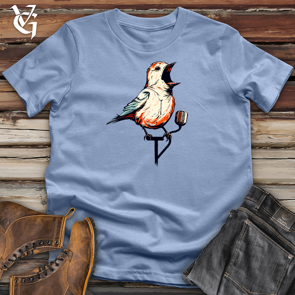 Viking Goods A Singing Bird Cotton Tee Baby Blue / L
