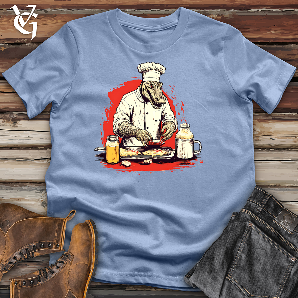 Viking Goods Cooking Crocodile cotton Tee Baby Blue / L