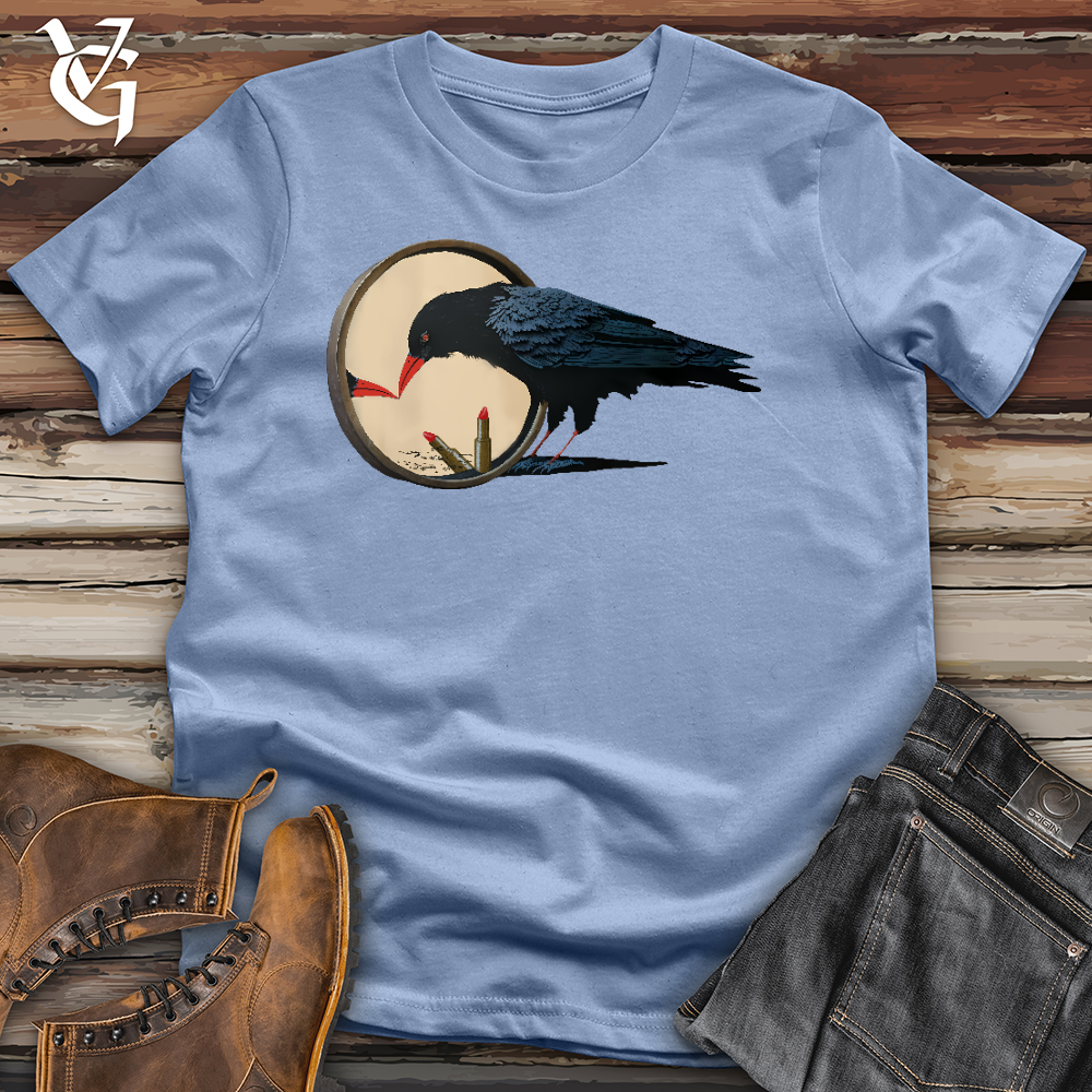 Viking Goods Gorgeous Raven Cotton Tee Baby Blue / L