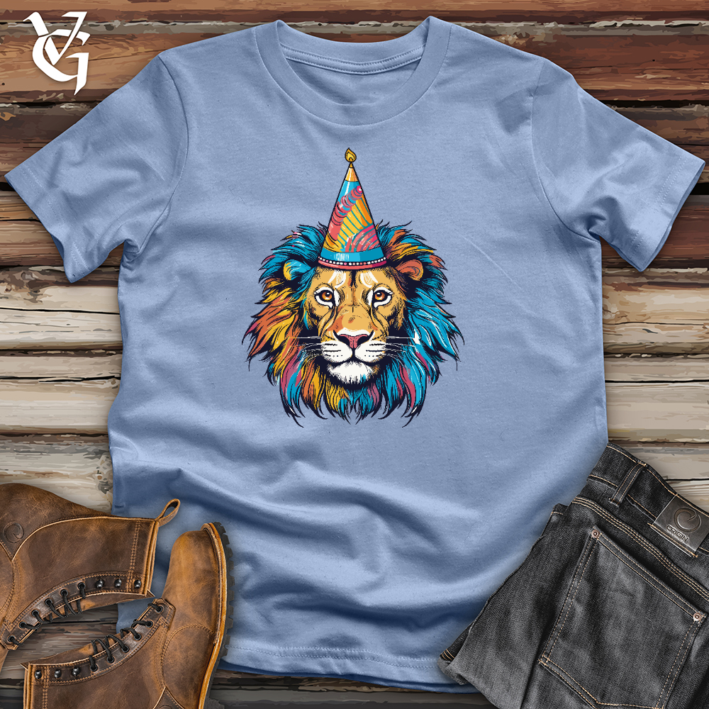 Viking Goods Lion Birthday Cotton Tee Baby Blue / L