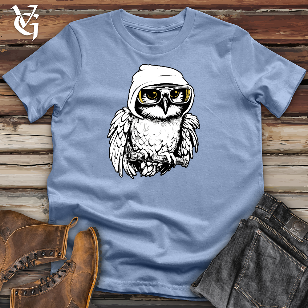 Viking Goods Owl Shredder Cotton Tee Baby Blue / L