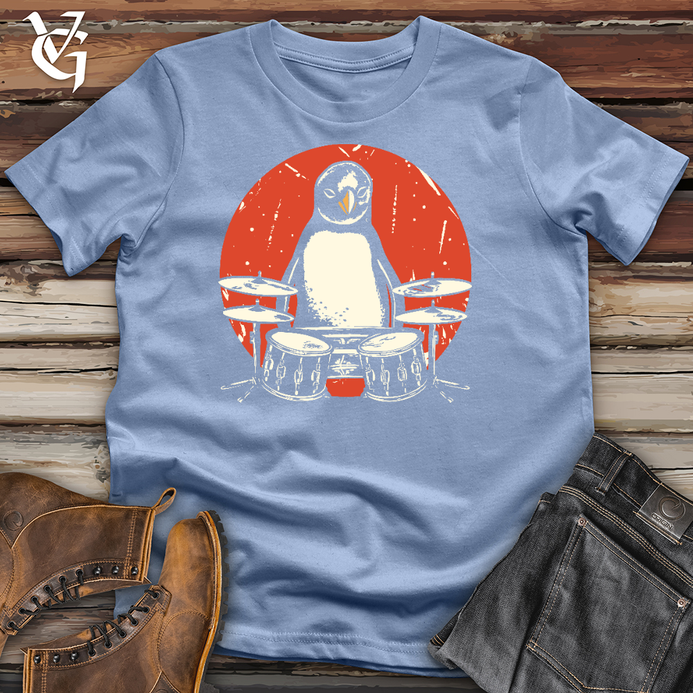 Viking Goods Penguin Percussion Cotton Tee Baby Blue / L