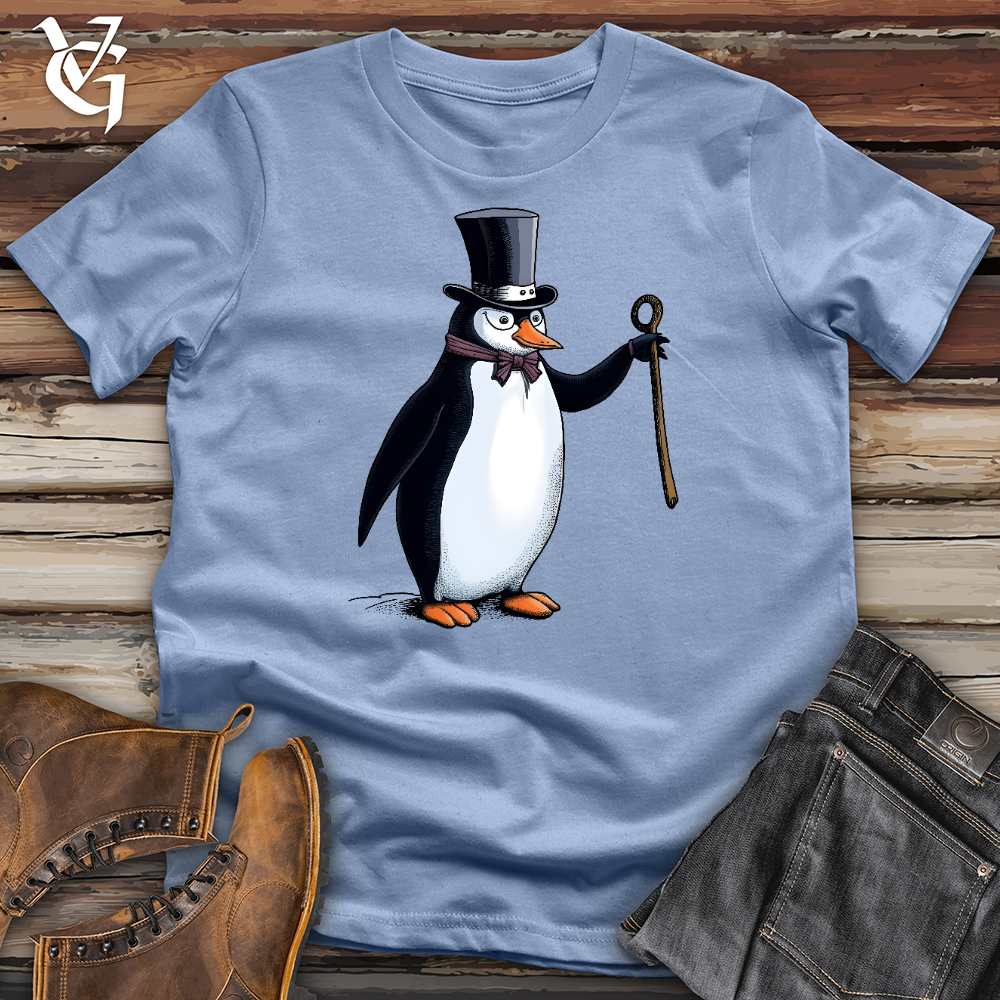 Viking Goods Professor Penguin Cotton Tee Baby Blue / L