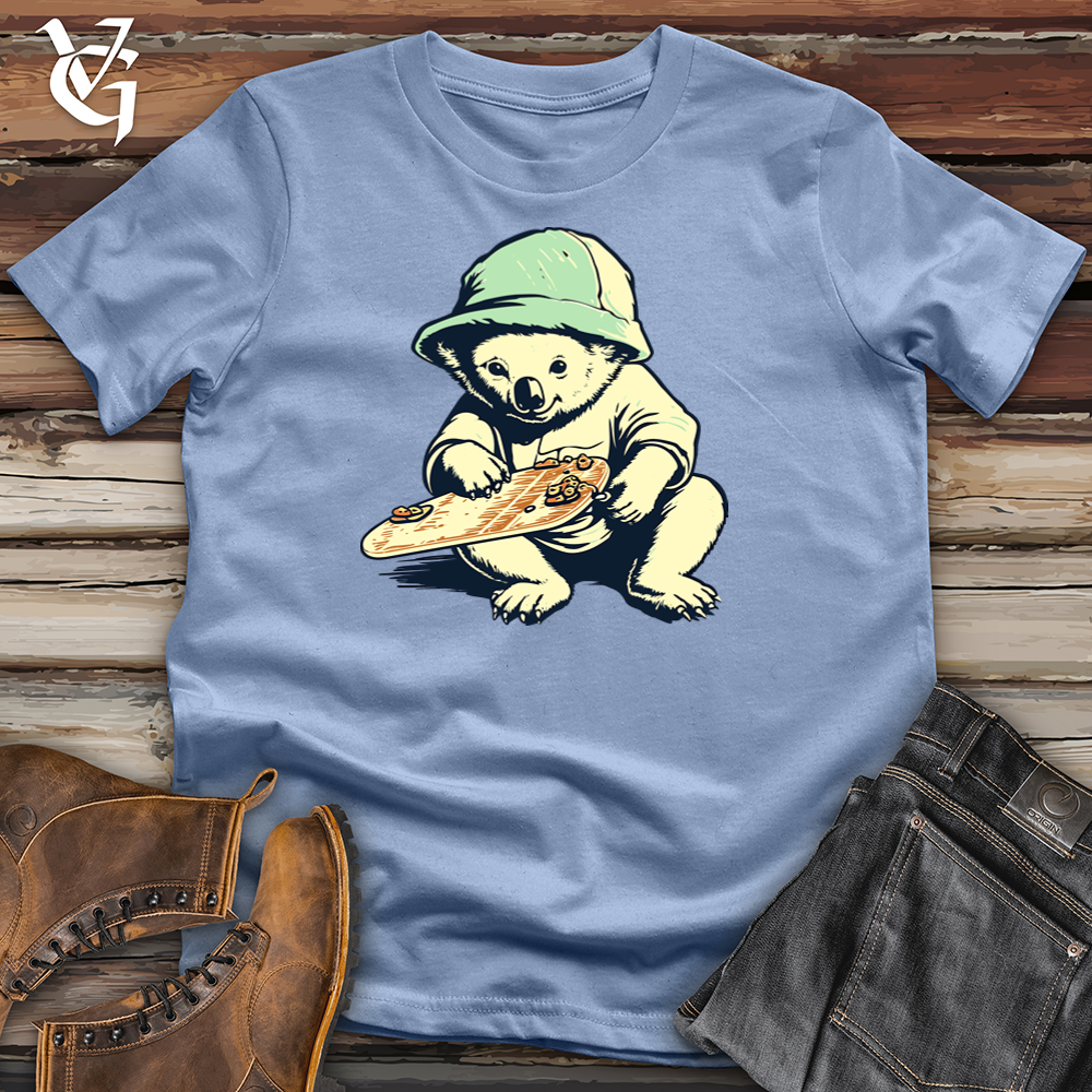 Viking Goods Radical Koala Skates Cotton Tee Baby Blue / L