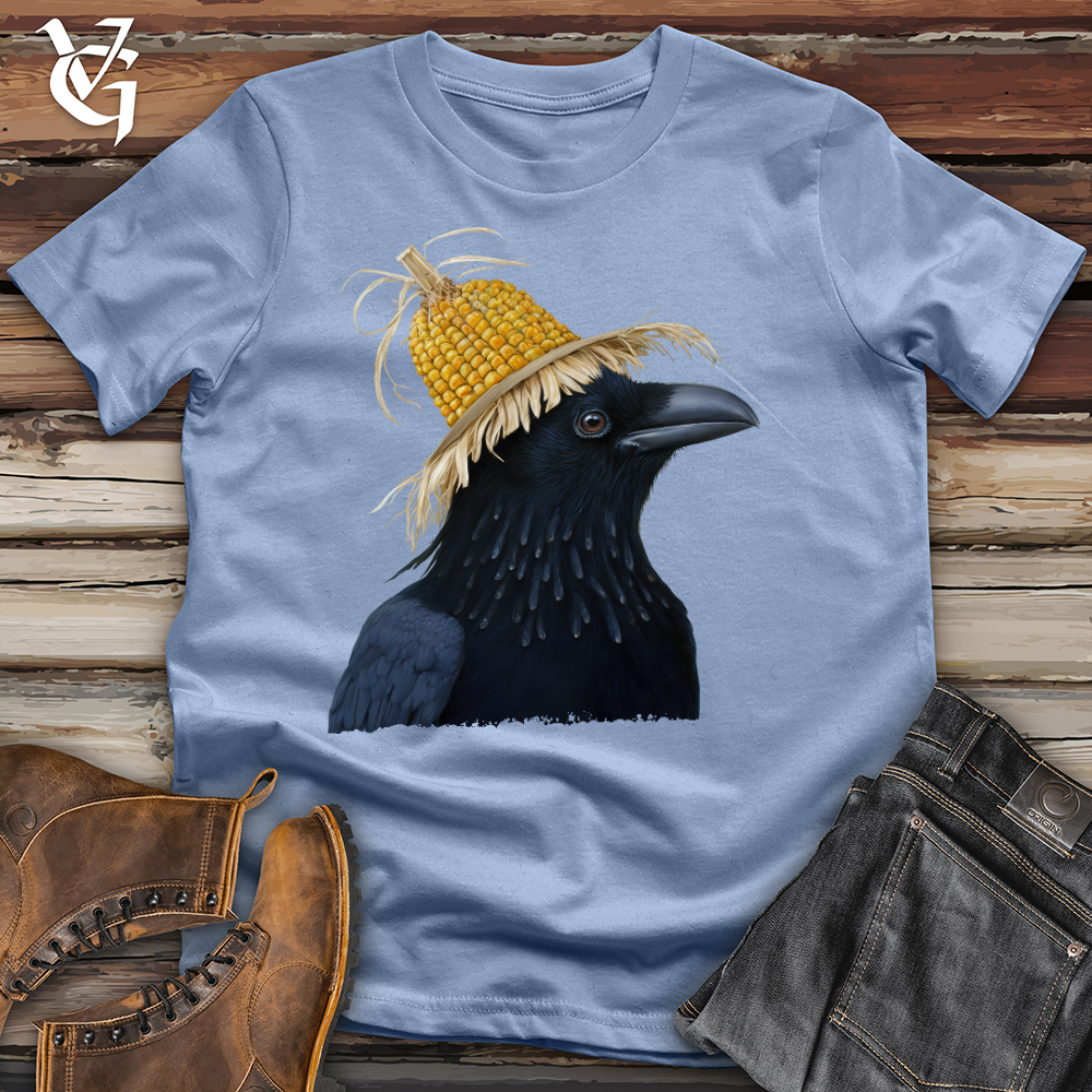 Viking Goods Raven Cob Head Cotton Tee Baby Blue / L