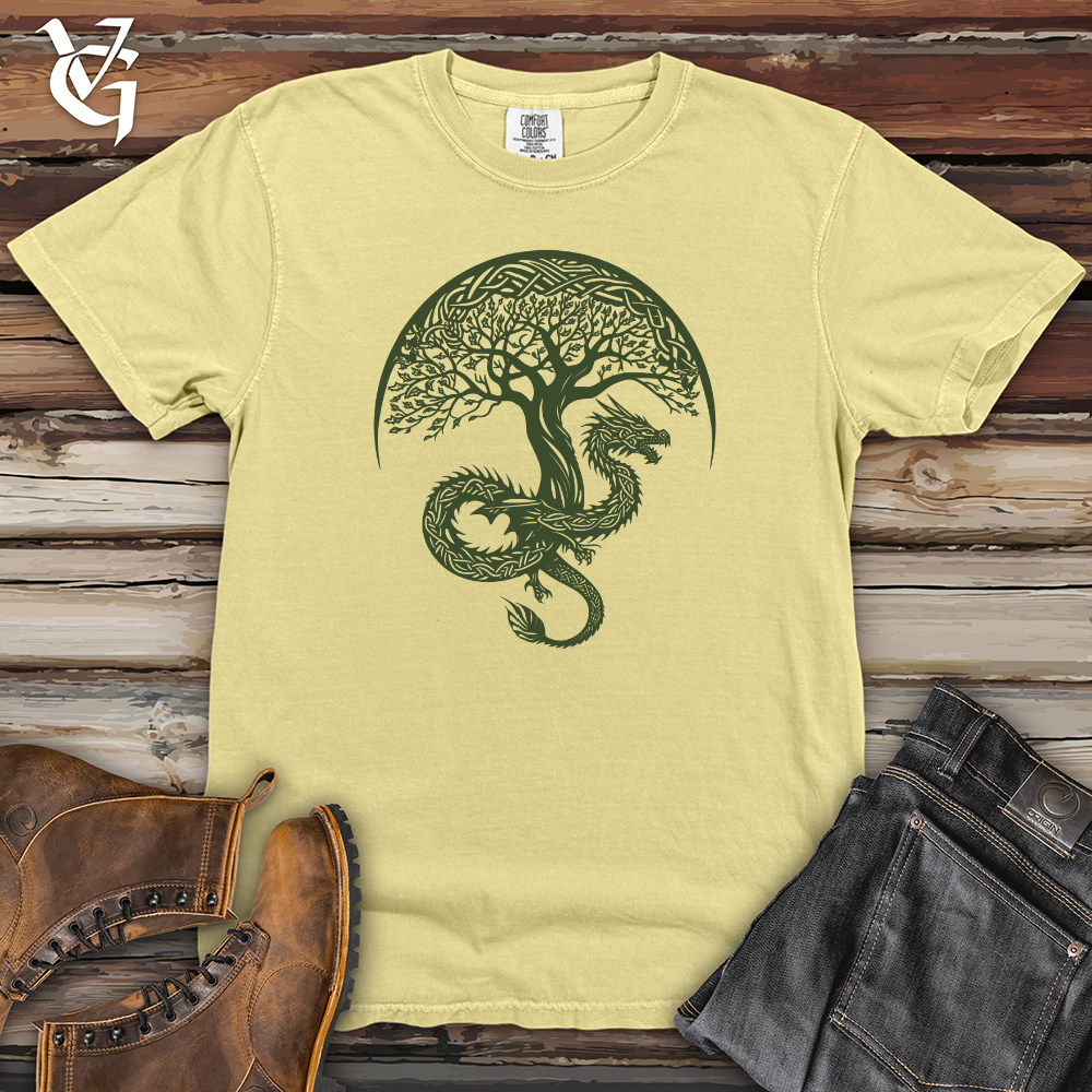 Viking Goods Dragon Tree Silhouette Heavy Cotton Comfort Colors Tee Banana / L