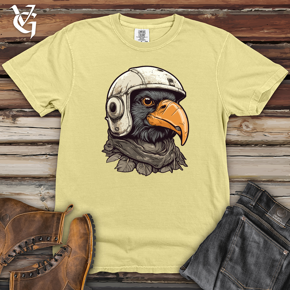 Viking Goods Helmeted Raven Army Vigilance Heavy Cotton Comfort Colors Tee Banana / L