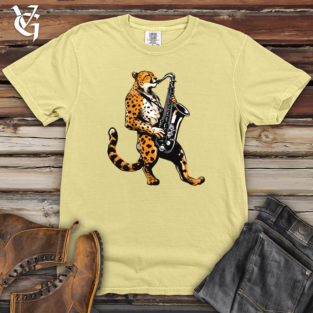 Viking Goods Jazz Cheetah Groove Heavy Cotton Comfort Colors Tee Banana / L