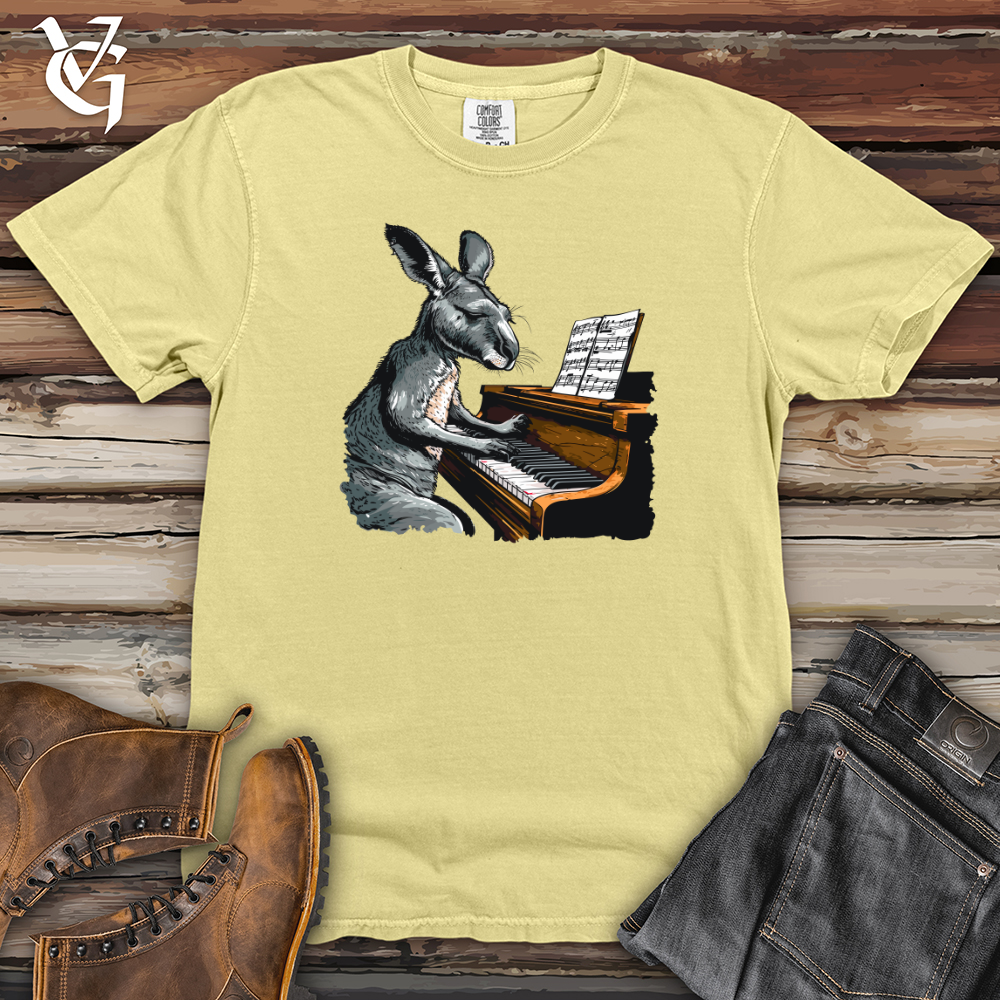 Viking Goods Kangaroo Piano Concert Heavy Cotton Comfort Colors Tee Banana / L