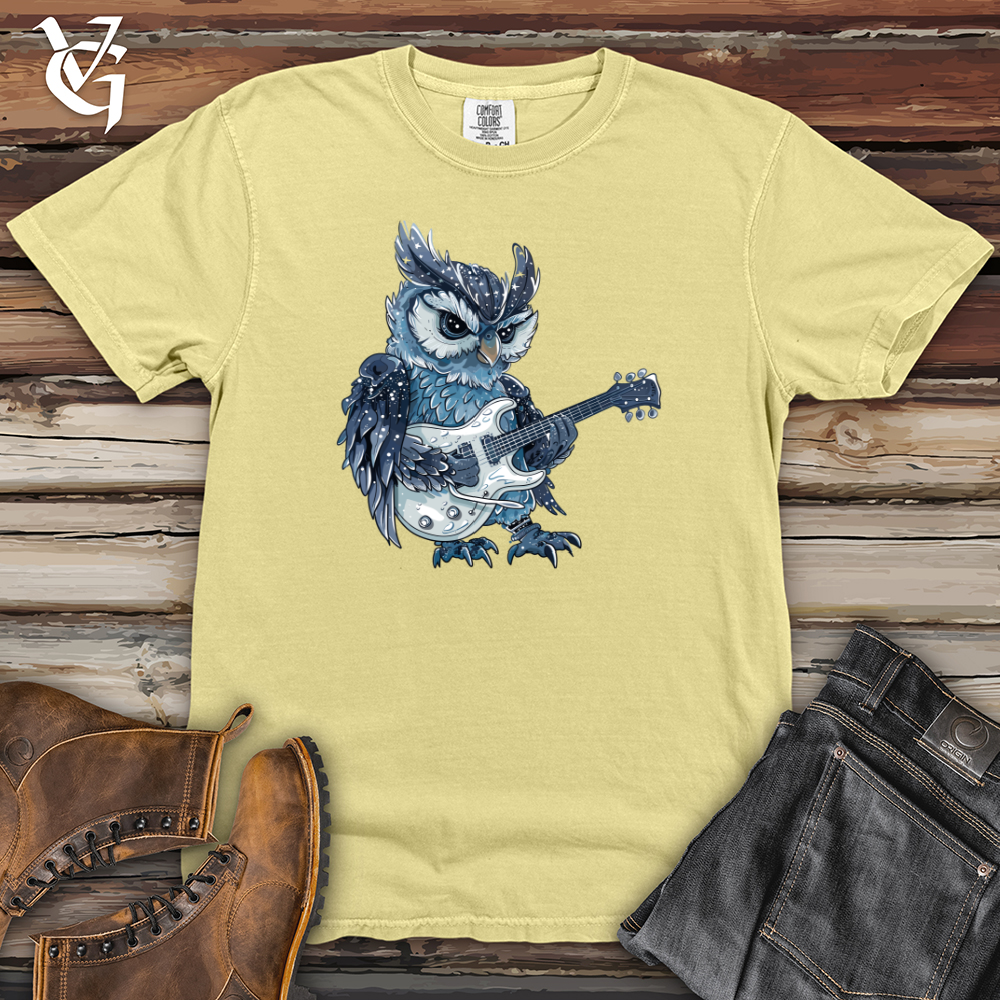 Viking Goods Owl Rockstar Melody Heavy Cotton Comfort Colors Tee Banana / L