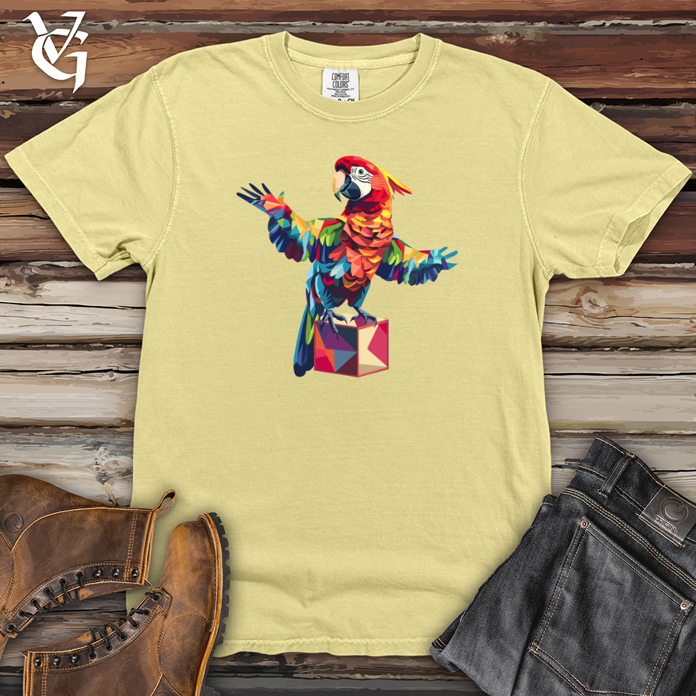 Viking Goods Parrot Geometric Dance Heavy Cotton Comfort Colors Tee Banana / L