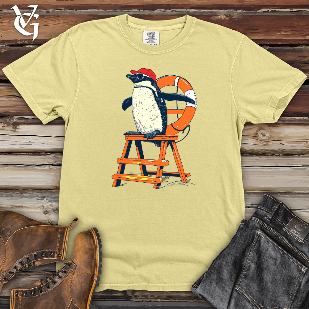 Viking Goods Penguin Lifeguard Duty Heavy Cotton Comfort Colors Tee Banana / L