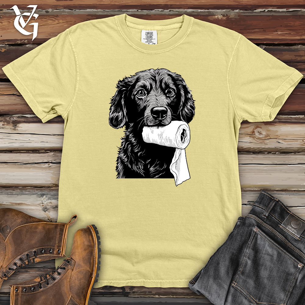 Viking Goods Toilet Paper Teeter Black Shepherd Heavy Cotton Comfort Colors Tee Banana / L