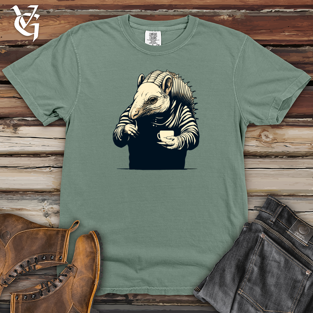 Viking Goods Armadillo Coffee Indulgence Time Heavy Cotton Comfort Colors Tee Bay / L