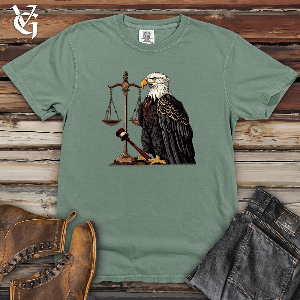 Viking Goods Eagle Justice Emblem Heavy Cotton Comfort Colors Tee Bay / L
