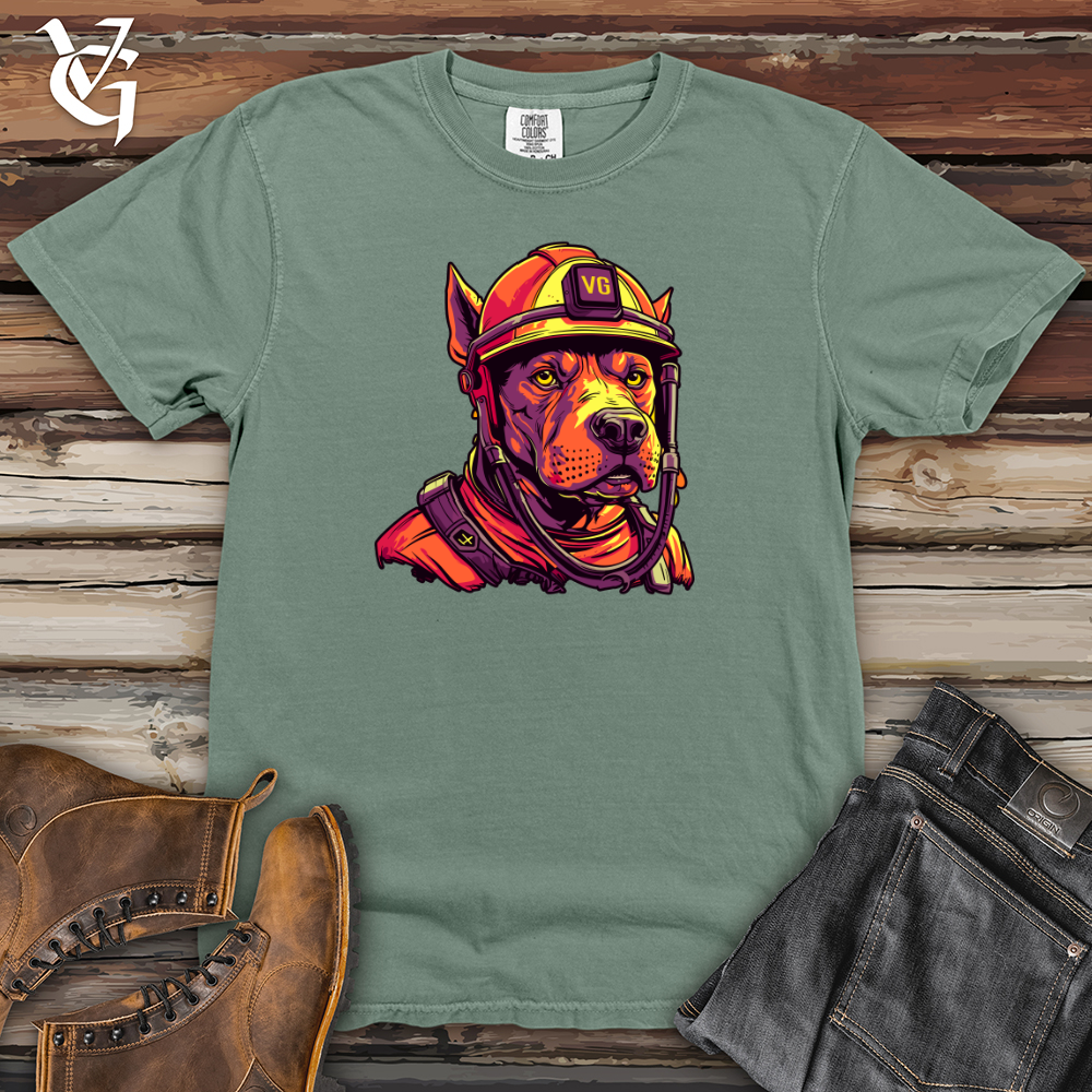 Viking Goods Firefighter Hero Hound Heavy Cotton Comfort Colors Tee Bay / L
