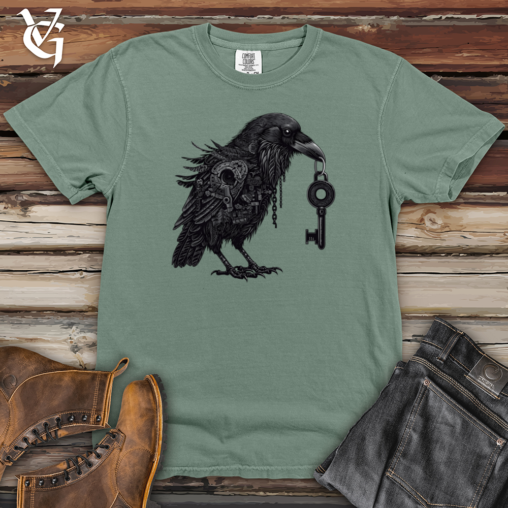 Viking Goods Mechanical Raven Keykeeper Heavy Cotton Comfort Colors Tee Bay / L