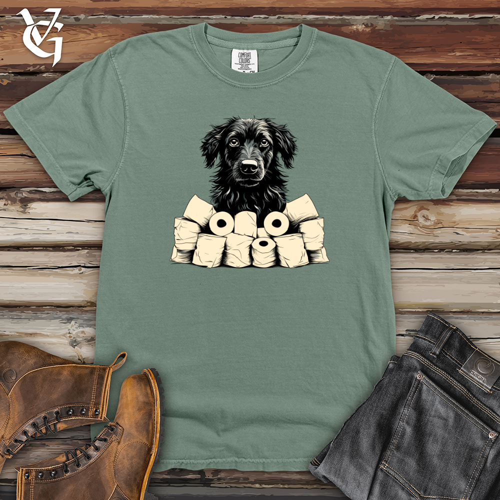 Viking Goods Paper Roll Patrol Black Shepherd Heavy Cotton Comfort Colors Tee Bay / L