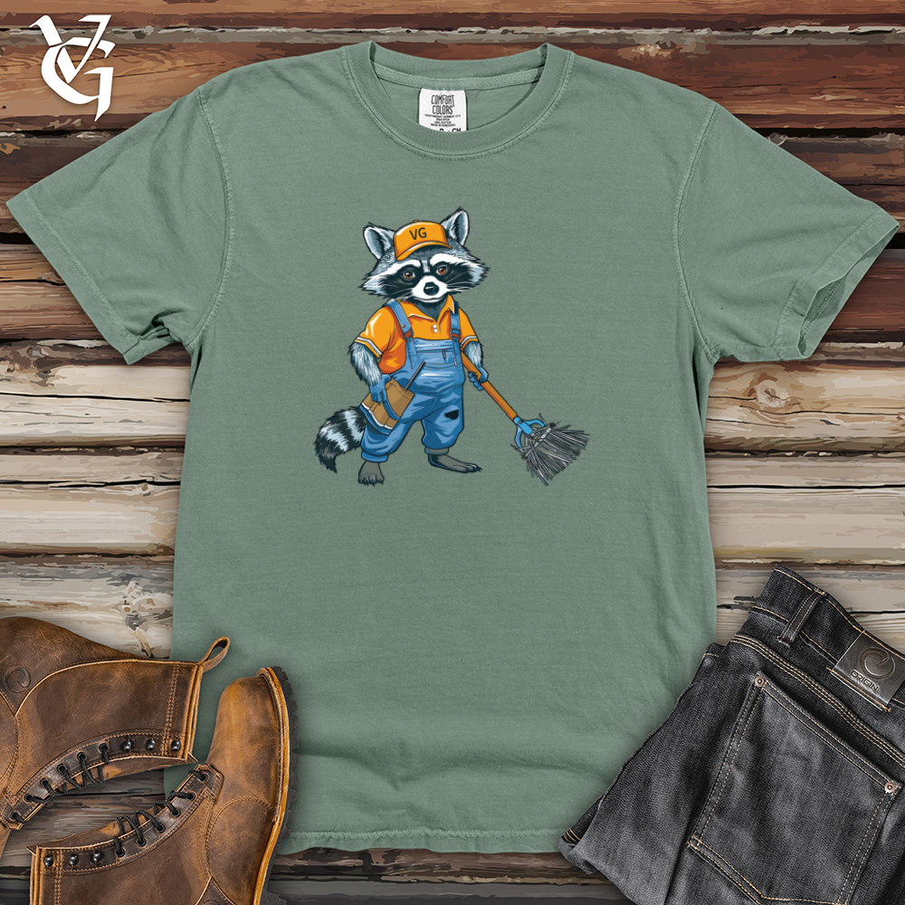 Viking Goods Raccoon Cleanup Crew Heavy Cotton Comfort Colors Tee Bay / L