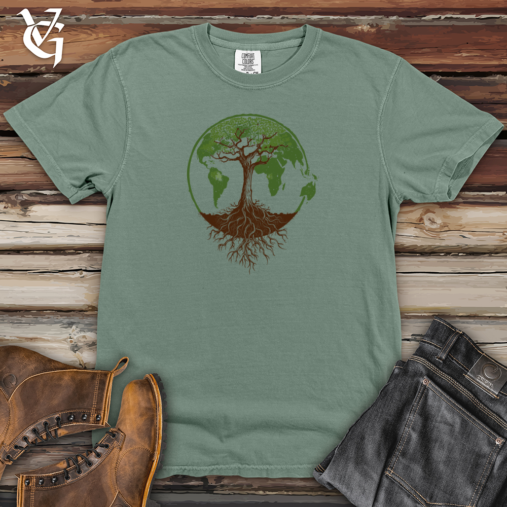 Viking Goods Tree of Life Earth Heavy Cotton Comfort Colors Tee Bay / L