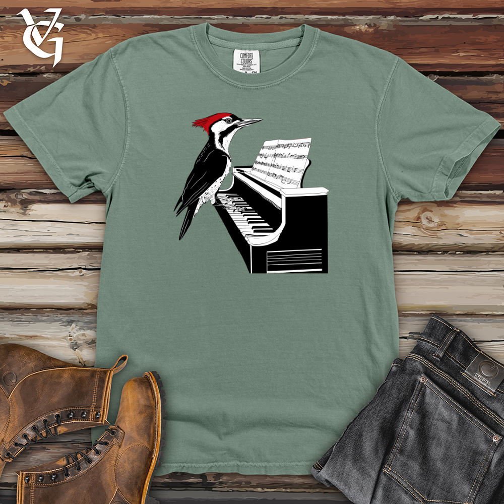 Viking Goods Woodpecker Piano Solo Heavy Cotton Comfort Colors Tee Bay / L