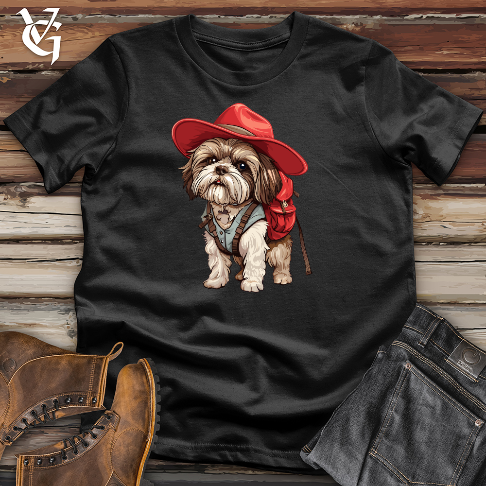 Viking Goods Adventurous Canine Explorer Cotton Tee Black / L