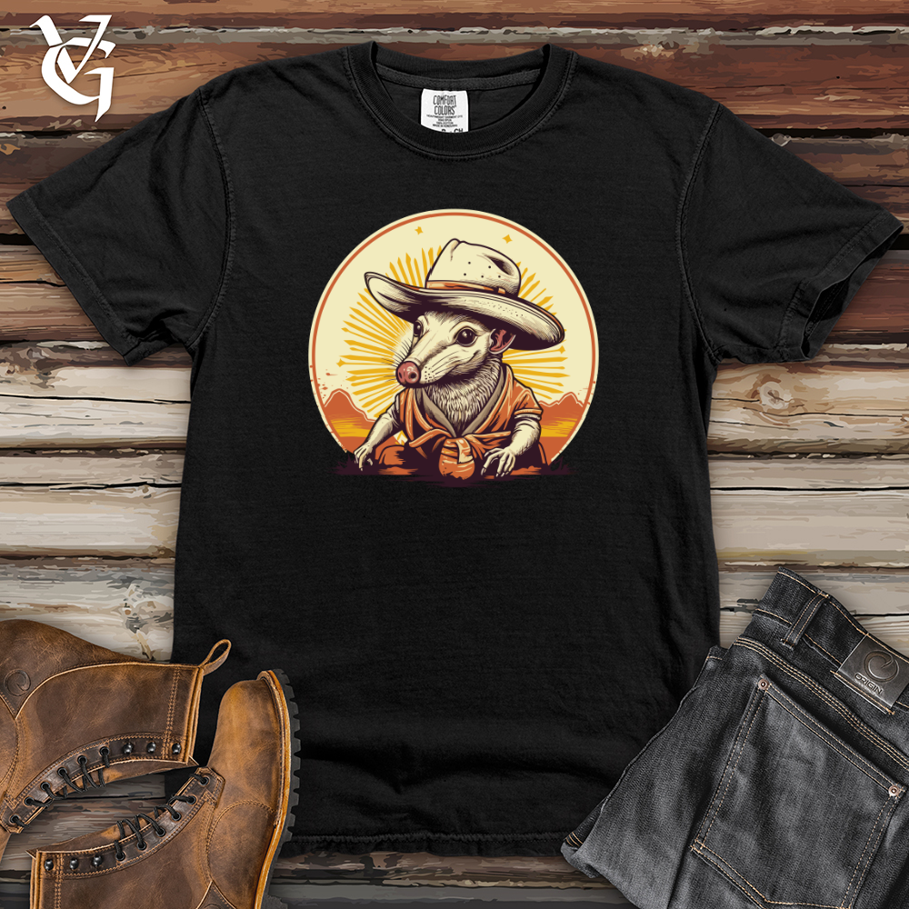 Viking Goods Armadillo Cowboy Outback Tales Heavy Cotton Comfort Colors Tee Black / L