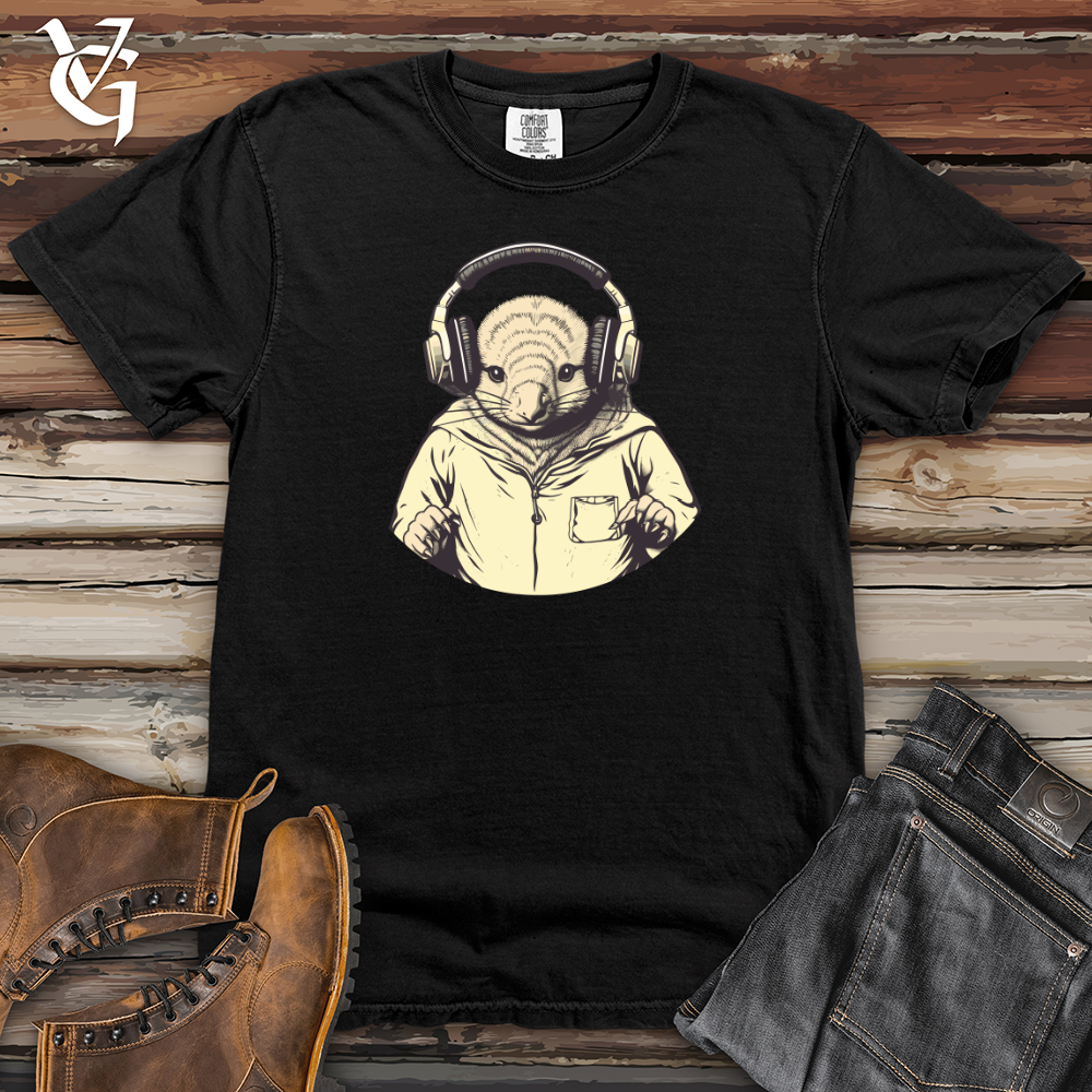 Viking Goods Armadillo Headphone Beat Vibes Heavy Cotton Comfort Colors Tee Black / L