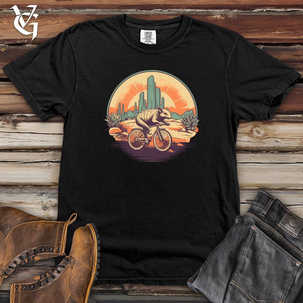 Viking Goods Armadillo Pedal Power Scenic Ride Heavy Cotton Comfort Colors Tee Black / L