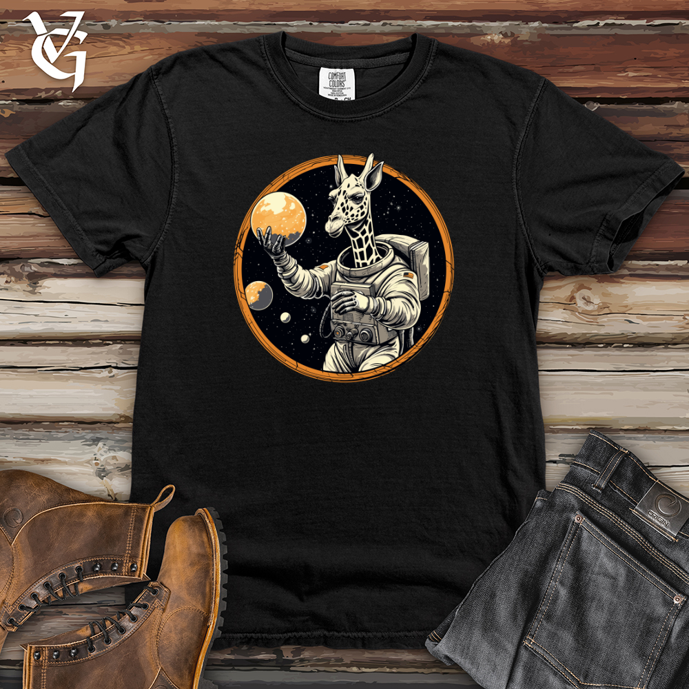 Viking Goods Astronaut Giraffe Heavy Cotton Comfort Colors Tee Black / L