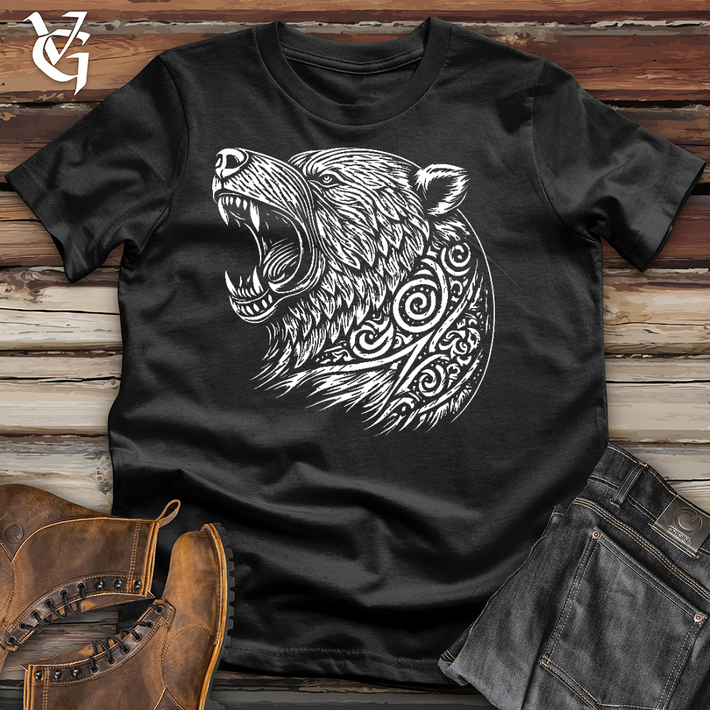 Viking Goods Back Off Bear Cotton Tee Black / L