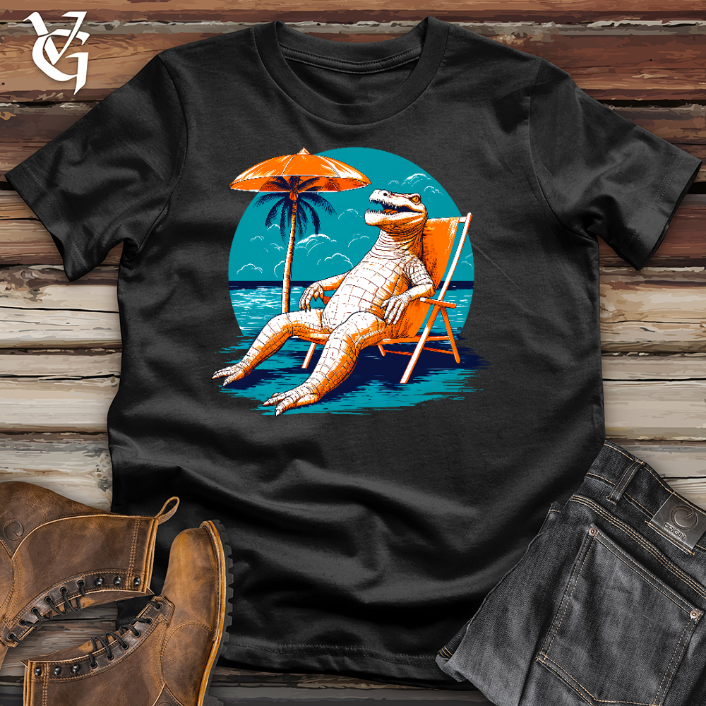 Viking Goods Chillin Crocodile Cotton Tee Black / L