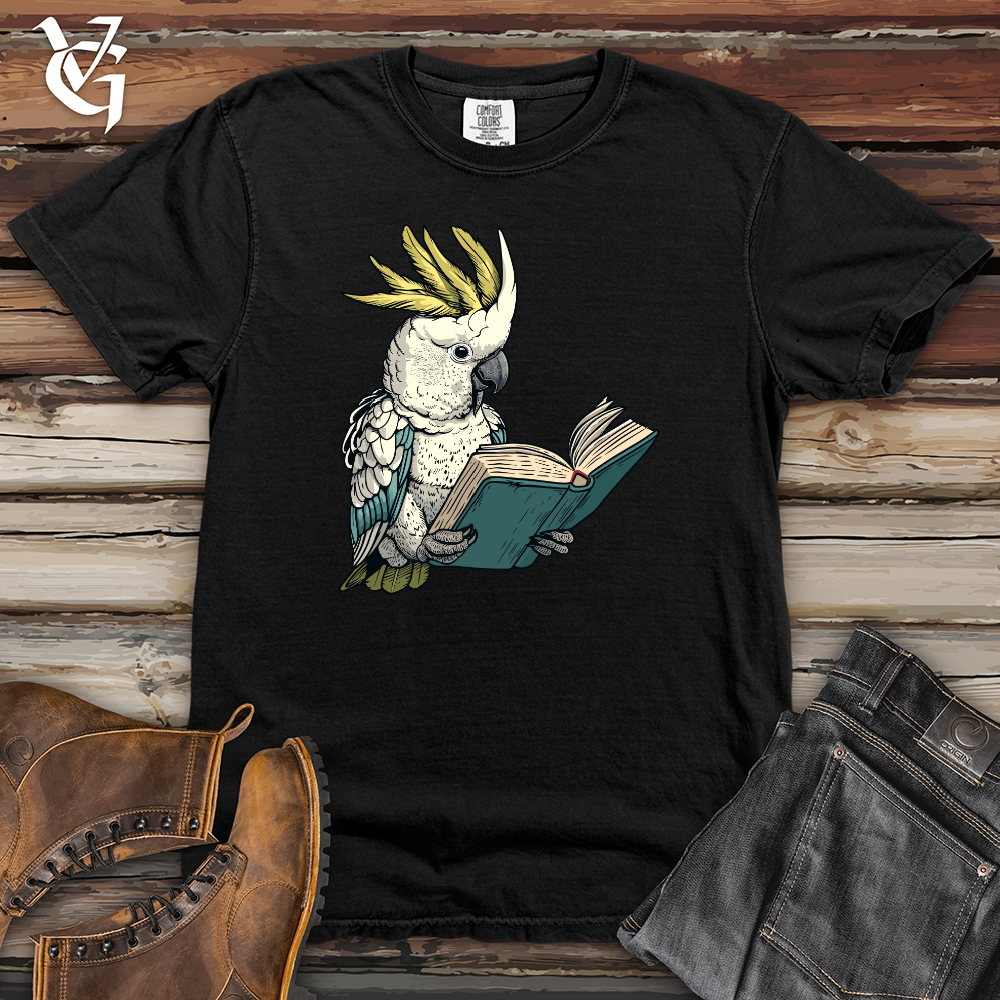 Viking Goods Cockatoo Bookworm Worm Heavy Cotton Comfort Colors Tee Black / L
