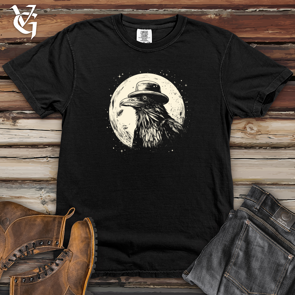 Viking Goods Cosmic Cowboy Raven Heavy Cotton Comfort Colors Tee Black / L