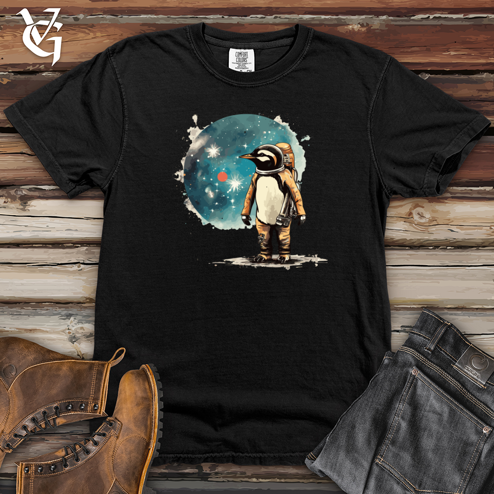 Viking Goods Cosmic Penguin Heavy Cotton Comfort Colors Tee Black / L