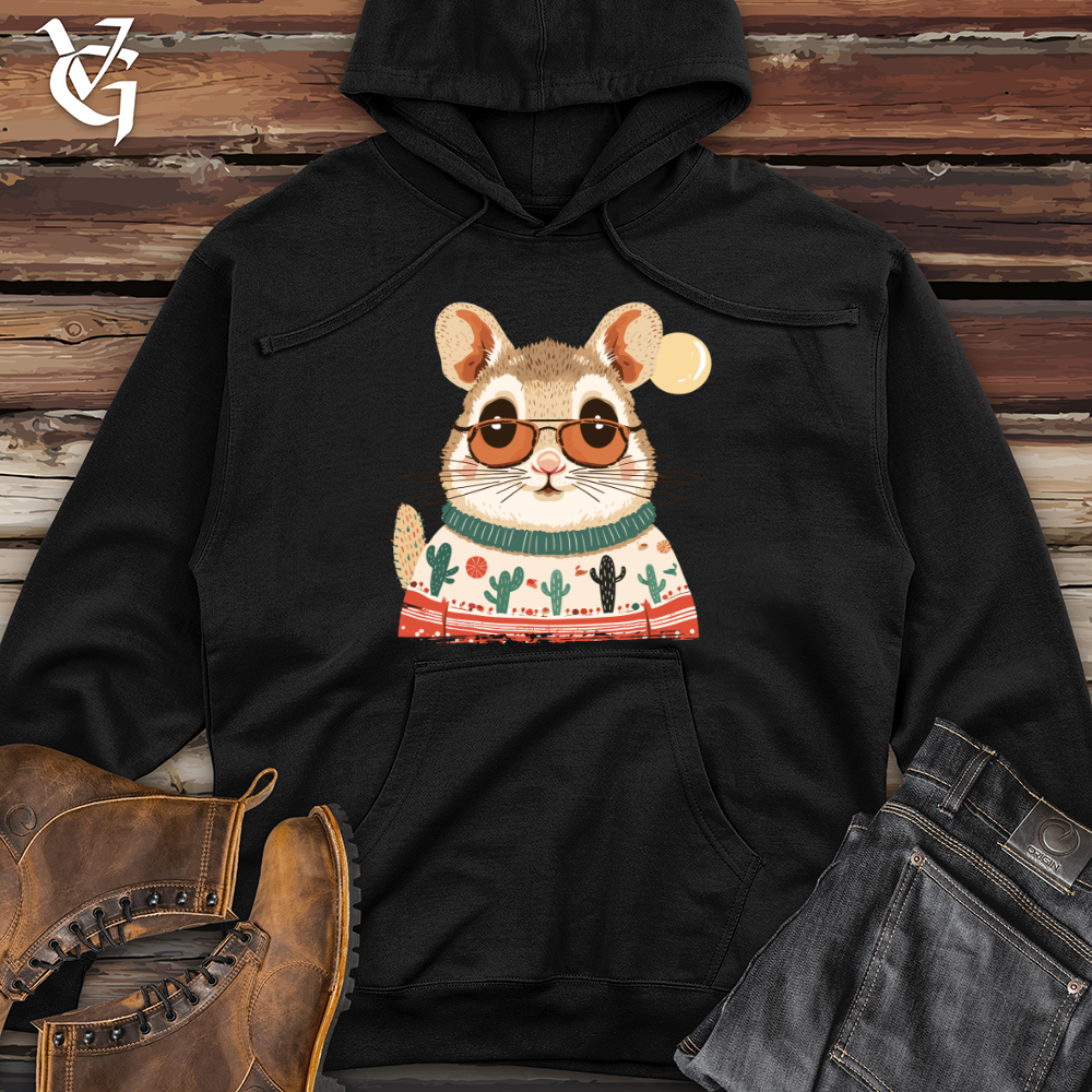 Viking Goods Desert Mouse Chic Midweight Hooded Sweatshirt Black / L