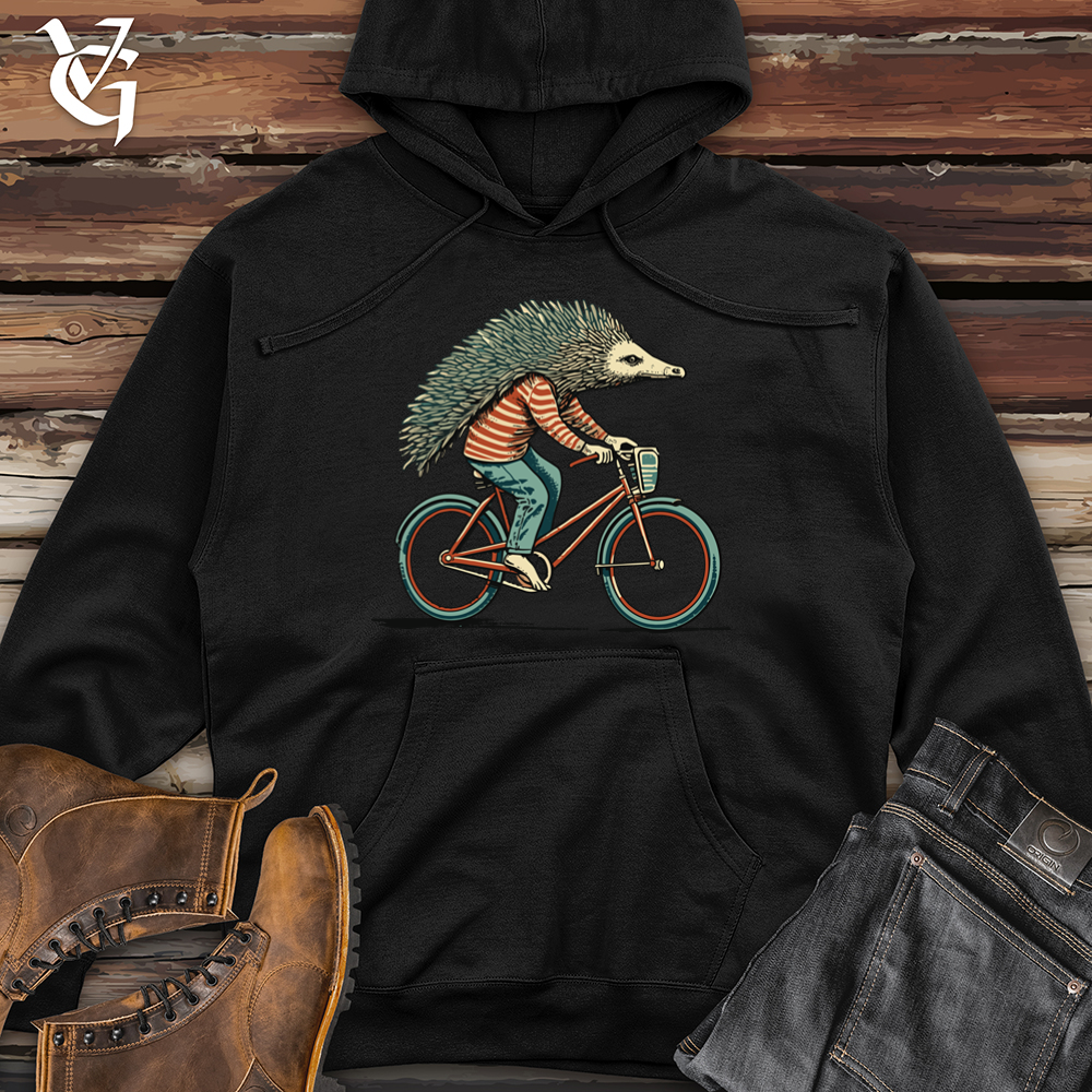 Viking Goods Echidna Cycle Spiny Spin Adventure Midweight Hooded Sweatshirt Black / L