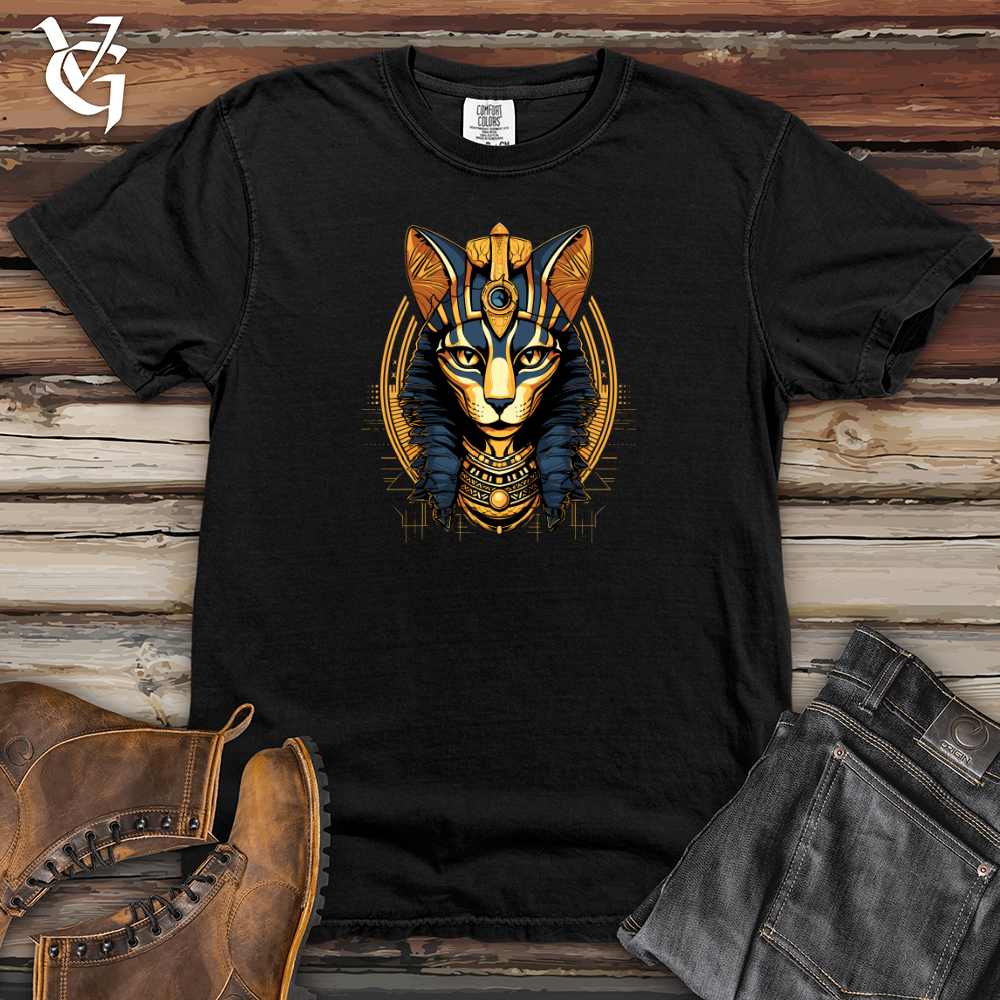 Viking Goods Egyptian Cat Divine Gaze Heavy Cotton Comfort Colors Tee Black / L