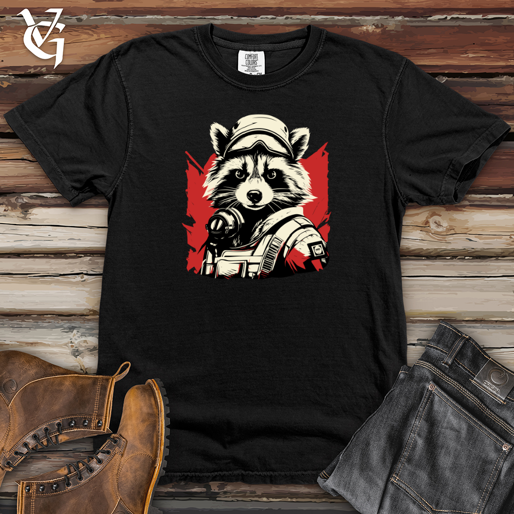 Viking Goods First Responder Raccoon Alert Heavy Cotton Comfort Colors Tee Black / L