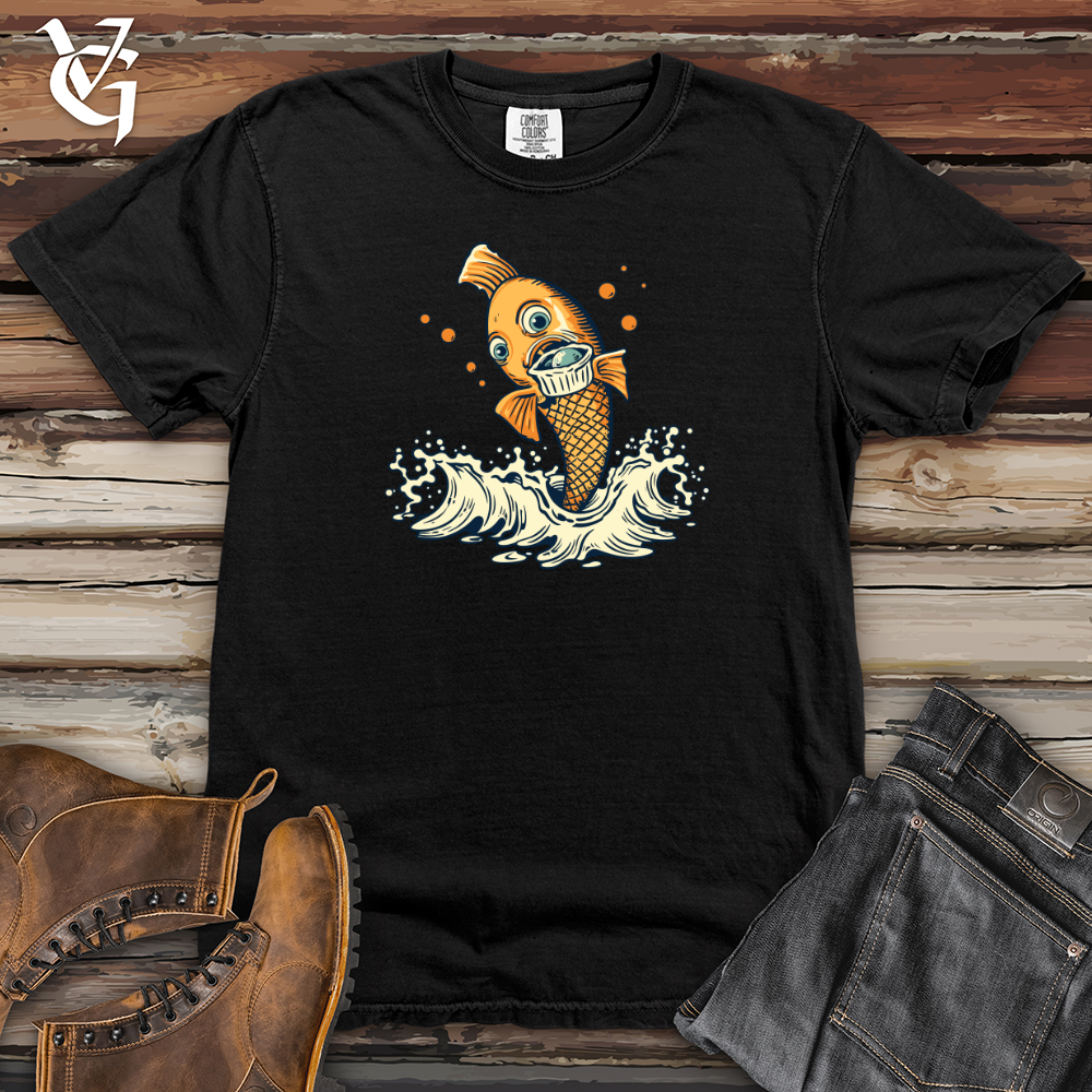 Viking Goods Fizzing Fin Delight Heavy Cotton Comfort Colors Tee Black / L