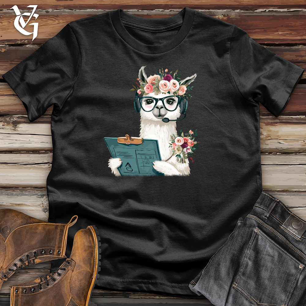 Viking Goods Floral Wedding Director Cotton Tee Black / L