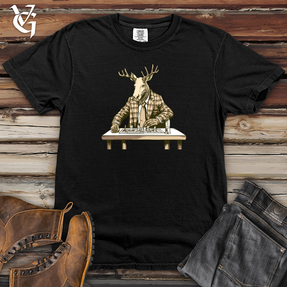 Viking Goods Grand Moose Chessmaster Heavy Cotton Comfort Colors Tee Black / L