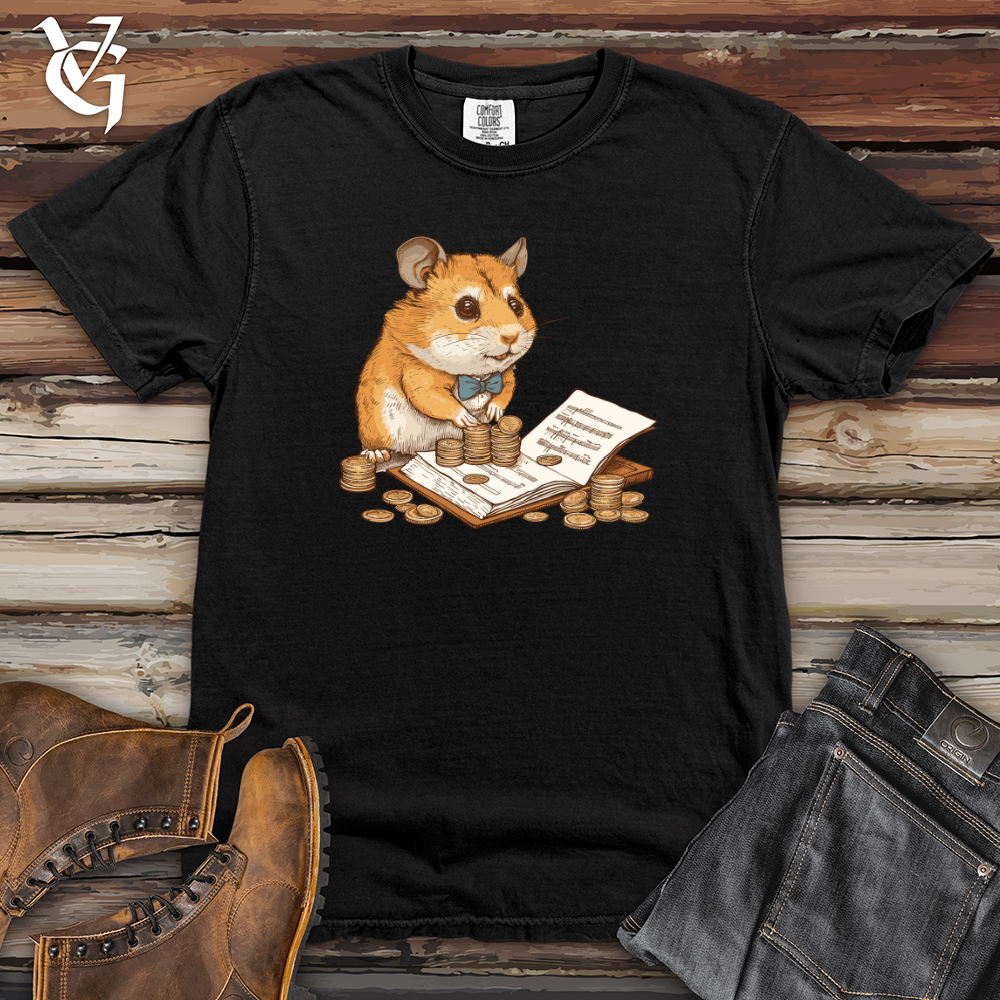 Viking Goods Hamster Finance Manager Heavy Cotton Comfort Colors Tee Black / L