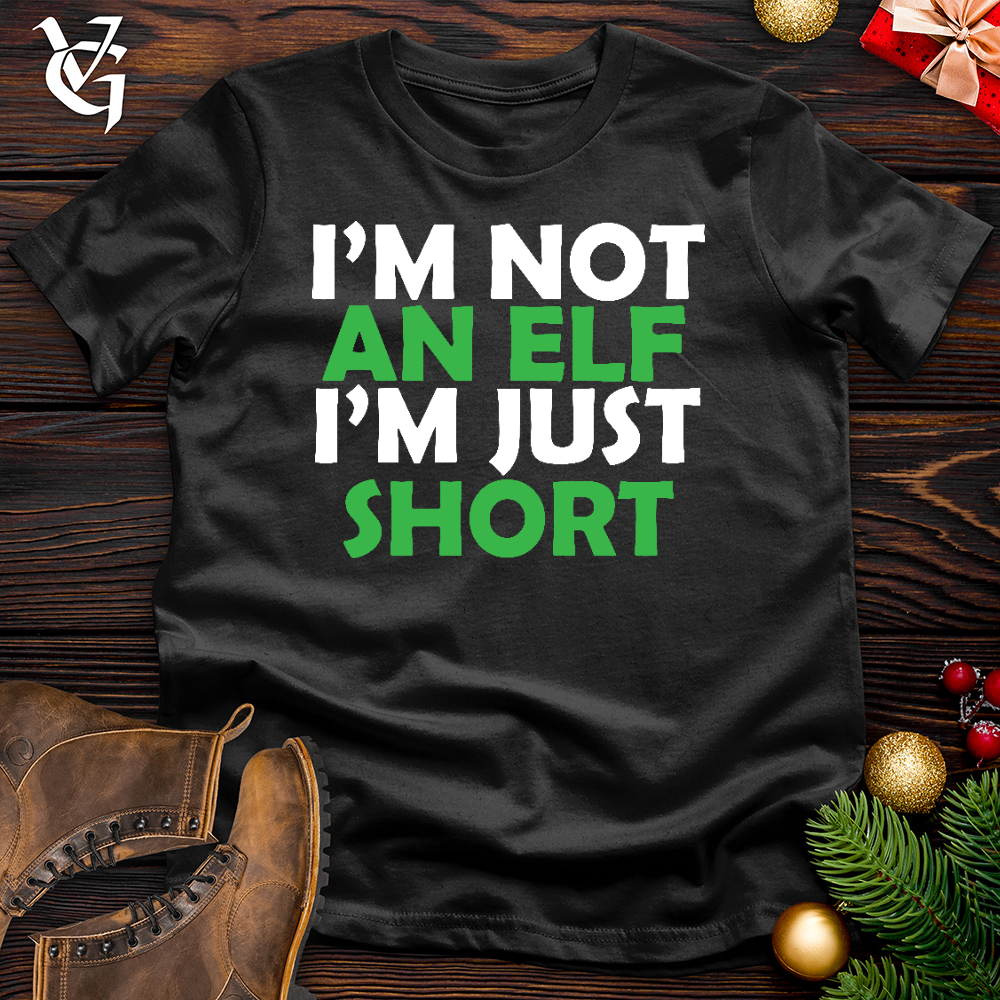 Viking Goods I Am Just Short Cotton Tee Black / L